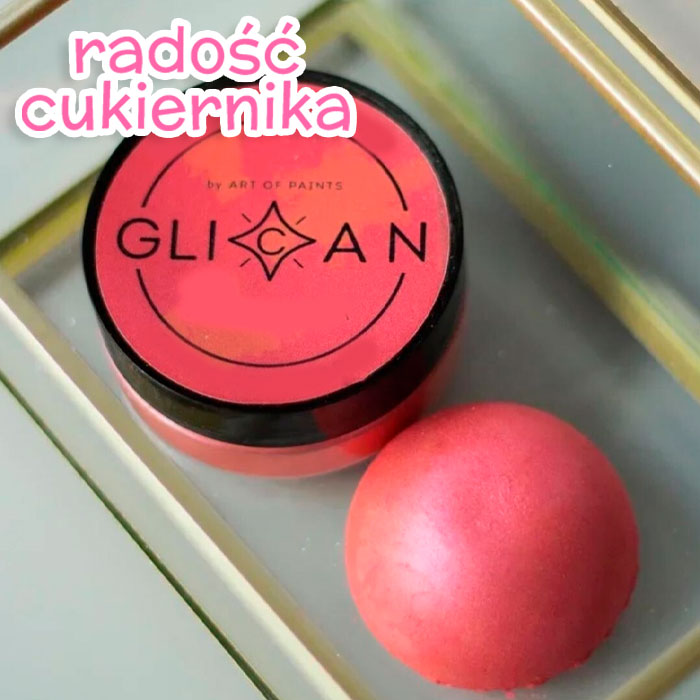 Gęsty kanduryn Glikan pudrowy róż, 10 g