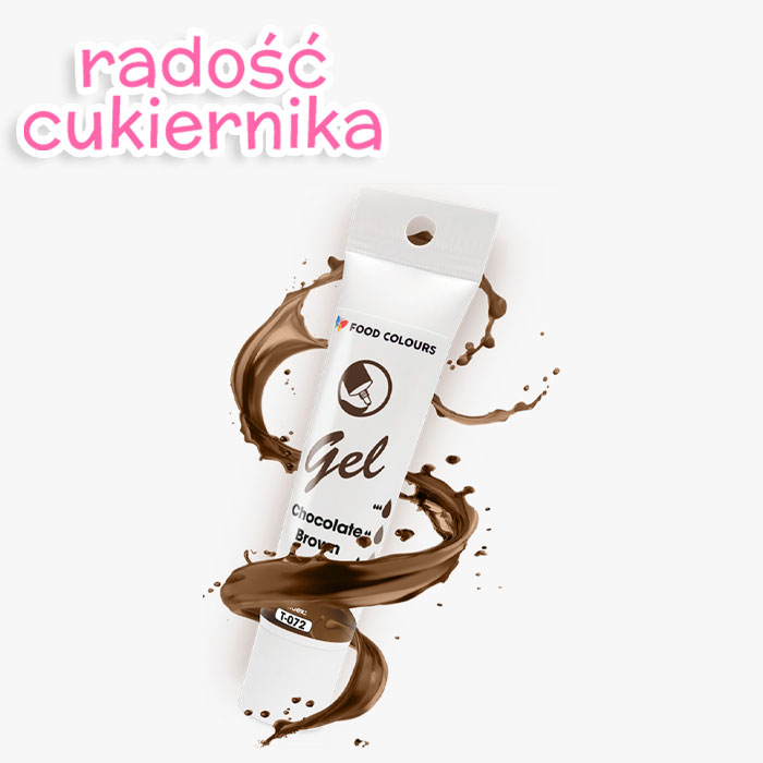 Barwnik spożywczy gel w tubce Food Colours chocolate brown, 30 g 