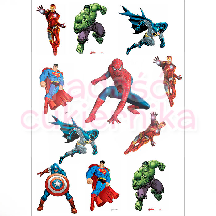 Opłatek na tort "Avengers №2"  