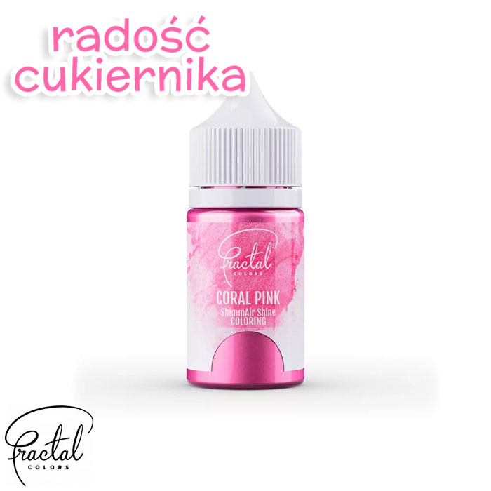 Barwnik Perłowy dekoracyjny do Aerografu Fractal Coral Pink, 33g 