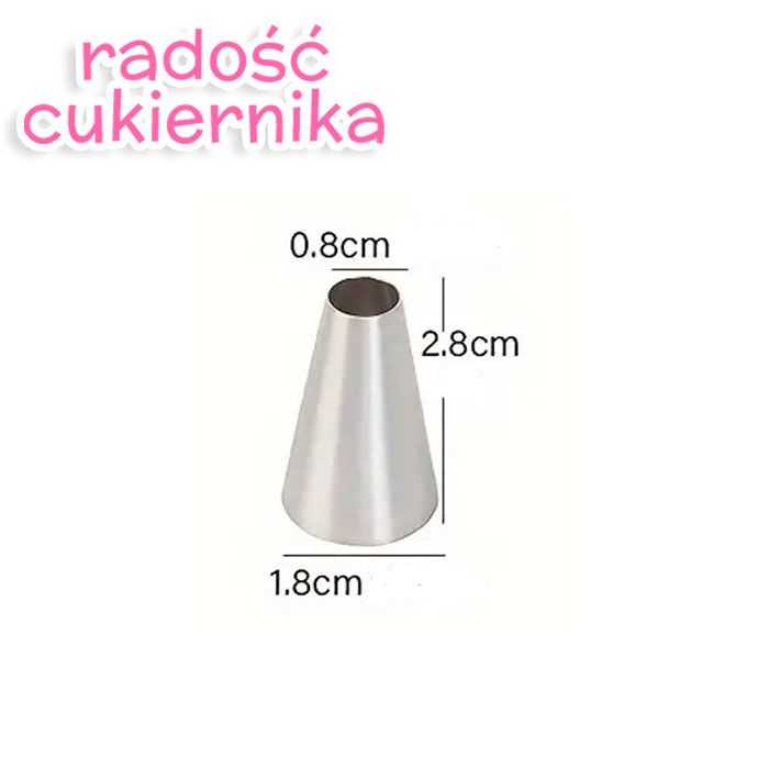 Tylka stal nierdzewna do kremu nr.12 