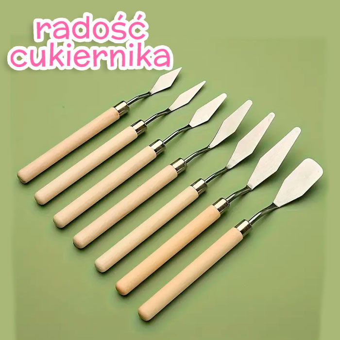 Zestaw szpatułek kątowych, 8 szt 