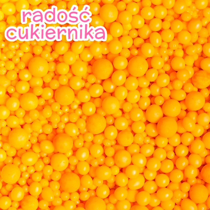 Perełki cukrowe Mix pomarańczowe 50 g 