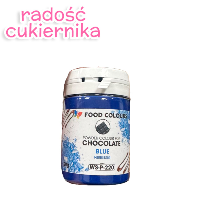 картинка Barwnik spożywczy do czekolady, 20g niebieski 