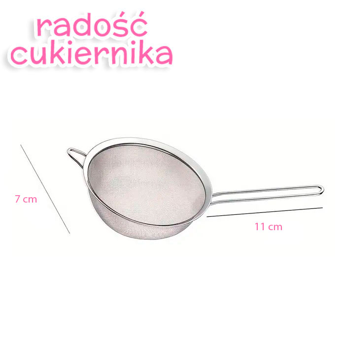 Sito kuchenne do mąki i cukier puder, 7 cm 