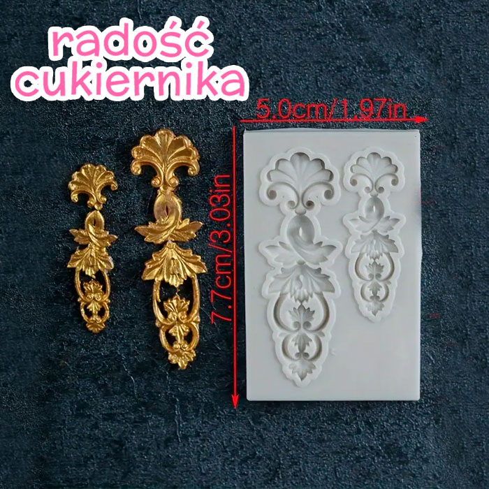 Forma silikonowa "Wzory", 7,7 х 5 cm 