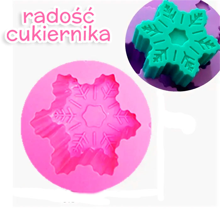 картинка Forma silikonowa Płatek śniegu d-7,5 cm от магазина ЯРада