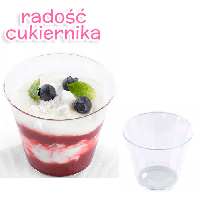 Finger food pucharek na desery okrągły 230 ml, 1 szt 