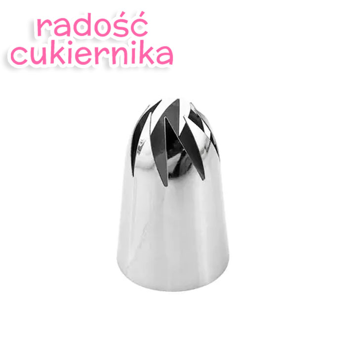 Tylka stal nierdzewna do kremu "Zamknięta gwiazda 8 promieni", 5 cm 